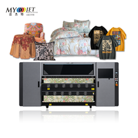 MYJET MJT-1908E Automatische Nieuwe 1 Jaar Garantie 1.9m 8 I3200-A1 Hoge Snelheid 8-Koppen Dye Sublimatie Printer Textiel Heat Transfer