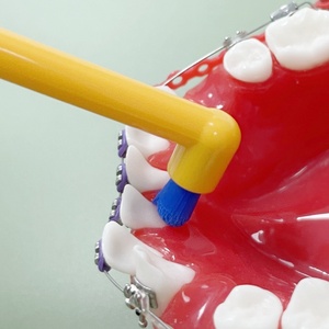 Sabedoria Dentes Implante Escova De Dente Ortodôntico Conjunto Único Ponto Feixe Ortodôntico Único Tuft Toothbrush - Product Image 1