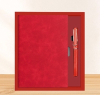 Coffret Cadeau de Luxe Personnalisable Entreprise pour Hommes : Calendrier, Carnet et Stylo Imprimés, Idéal pour la Fête des Pères et Anniversaires