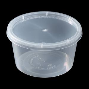 Contenedor Redondo Desechable de Plástico PP para Almacenamiento de Alimentos, Colores Personalizables, Venta al por Mayor, Muestra OEM/ODM Disponible - Product Image 2