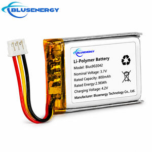 แบตเตอรี่ลิเธียมโพลิเมอร์ 3.7V 700mAh รุ่น 902042 แบบชาร์จได้ พร้อมขั้วต่อ สำหรับอุปกรณ์สวมใส่ เครื่องติดตาม GPS และอุปกรณ์ทางการแพทย์ - Product Image 3