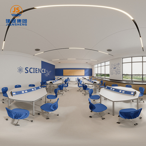 Table de laboratoire de chimie durable avec chaises Tables de laboratoire en métal pour salle de classe scientifique scolaire - Product Image 2