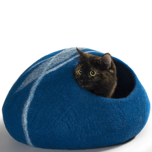 <span class=keywords><strong>Lana</strong></span> de Merino de cueva de gato grueso azul <span class=keywords><strong>marino</strong></span> gato kennel color personalizado y tamaño - Product Image 6