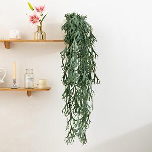 Plante murale suspendue en fausse fougère de cerf Meng Jie, feuilles de fougère, décoration intérieure, arrangement floral conventionnel - Product Image 4