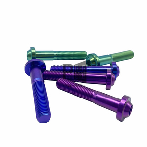 T40หัวท็อ<span class=keywords><strong>ก</strong></span>ไททาเนียมสีแดง M8x10 15 20 25 30 35 40 50 60 70มม. สกรูท็อกไททาเนียมสำหรับจานเบรกรถจั<span class=keywords><strong>ก</strong></span>รยานยนต์ - Product Image 1