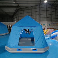 Tente flottante gonflable pour camping en lac extérieur, radeau gonflable pour piscine, tente flottante pour piscine à vendre