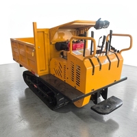 Camion benne sur chenilles de 2 tonnes, benne hydraulique, certifié EPA/Euro 5, adapté aux opérations tout-terrain
