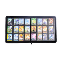Toploader Binder peut contenir 9 classeurs de poche pour 3X4 ''PU cuir Trading Album Premium Top Loader Card Binder