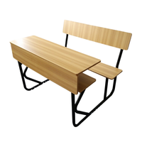 Bureaux et chaises doubles simples pour l'école primaire/secondaire