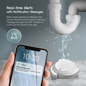 INKBIRD-<span class=keywords><strong>Sensor</strong></span> inteligente de fugas de agua IWS-WD1, alarma de inundación, Notificación por aplicación, alertas, Detector WIFI - Product Image 3