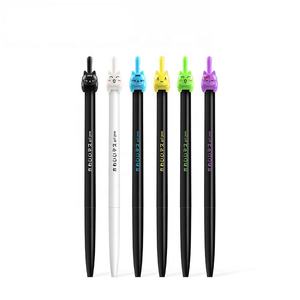 Nieuwe Schattige Kawaii Kat Gel Pen Cartoon Plastic Gel Pennen Klik Kat Pen Voor Het Schrijven Van Kantoor Schoolbenodigdheden Koreaanse Briefpapier - Product Image 1
