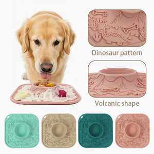 Custom Slow Feeder Silicone Dog Bowl <b>Mats</b> Anti Slip Suction Cup Anti Anxiety Pet Licking <b>Mat</b> - Product Image 5