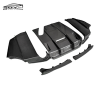 Diffuseur arrière en fibre de carbone style GEX à structure divisée pour pare-chocs arrière BMW Série 3 F30 M Sport