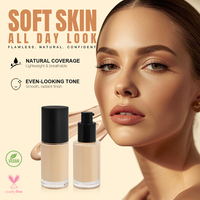 Fond de Teint Liquide Marque Blanche Couvrance Totale Peau Nette et Nourrie Base de Maquillage Lisse Usine Cosmétique OEM ODM Vente en Gros