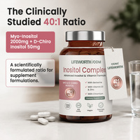 Lifeworth Myo D-Chiro Inositol Berberine Tablets 40:1 Complex Vitamine D3 Zinc Chrome Supplément OEM Personnalisé