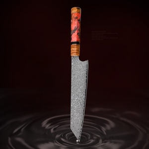 Cao Cấp Damascus Thép Thực Phẩm Cắt Dao Nhật Bản Nhà Bếp Đầu Bếp Kiritsuke Dao Với Gỗ Xử Lý - Product Image 4