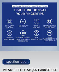 Modèle d'ouverture automatique moderne Conception en aluminium Porte coulissante en porte-à-faux en métal et clôtures - Product Image 2