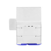 Station de recharge de batteries externes partagée à 8 emplacements avec paiement par point de vente, écran 10,1 pouces, sorties Type-C et Micro USB, design ultra-plat et portable