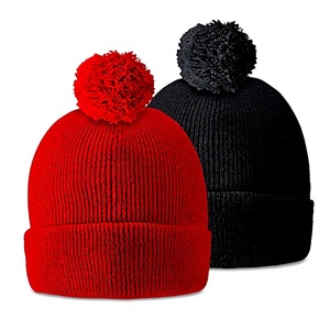 หมวกบีนนี่ไหมพรมสีดำอุ่นๆ สำหรับฤดูหนาว ปี 2026 แบบ unisex สำหรับกีฬากลางแจ้ง ขายส่ง ผลิตจากอะคริลิก 100% ขนาด 54-56 ซม. เหมาะสำหรับการเดินทาง - Product Image 3