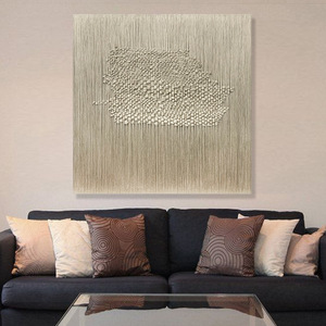 Decorazione per la casa moderna fatta a mano in cotone filo di pittura <span class=keywords><strong>e</strong></span> <span class=keywords><strong>arte</strong></span> della parete <span class=keywords><strong>arte</strong></span> mista 3D - Product Image 4