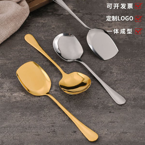 Stainless Steel <b>Serving</b> <b>Spoons</b> Round Headed Durable For Food Contact - Product Image 4