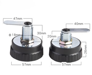 黒リセット可能メカニカルコンビネーションロック高セキュリティキャビネット引き出しヘビーデューティキーレスロック - Product Image 3