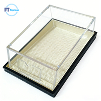 Maßgefertigtes Modulares Acryl-Würfel-Displaysystem LED-Beleuchteter Einzelhandels-Präsentationsturm für Luxus-Geschäfte Museum Ausstellungs-Display