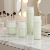 Pot en plastique cosmétique 15ml 30ml 50ml Pot crème brillant givré à double paroi pour crème pour le visage