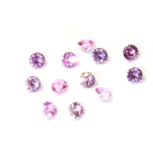 Natural Pink Sapphire Wholesale Prices Loose Pink Sapphire Gemstone Round Cut Price for Per Carat