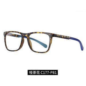 새로운 안티 블루 라이트 안경 Tr90 남성용 평면 안경 프레임 스프링 다리 컴퓨터 안티 블루 라이트 안경 - Product Image 3