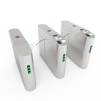 Barrière pivotante automatique TDZ avec lecteur biométrique, système de contrôle d'accès haute sécurité, lecteur de cartes IC/ID/RFID sans balais