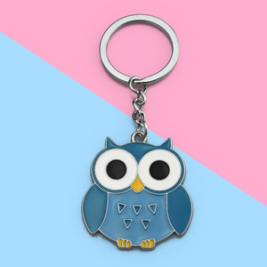 Dễ thương kim loại <span class=keywords><strong>Owl</strong></span> Móc chìa khóa Sao vòng chìa khóa đêm <span class=keywords><strong>Owl</strong></span> Keyring động vật Quà Tặng Phụ nữ túi Mặt dây chuyền chìa khóa xe đồ trang sức làm bằng tay khác Keychain - Product Image 5