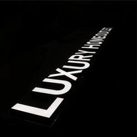 DakeSign Lettres 3D en acrylique personnalisables, imperméables, élégantes, avec éclairage LED, enseigne publicitaire pour les pizzerias et les devantures de magasins