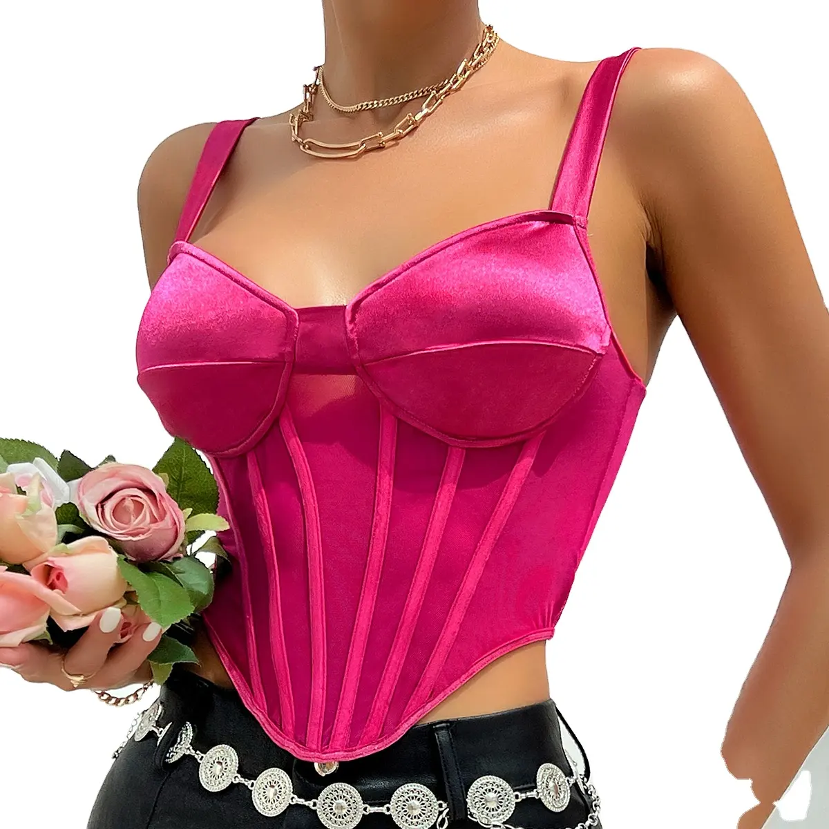 300 underbust büstiyer altında kayışları korse üstleri ile korse