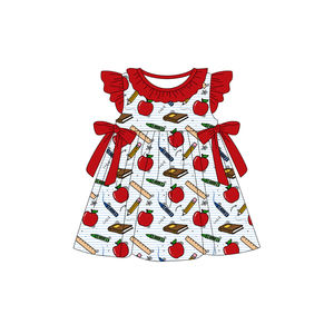 GSD3723 Vestido Infantil Estilo Boutique al por Mayor, Conjunto con Diseño de Bandera del 4 de Julio para Niña, Sin Pedido Mínimo, ODM - Product Image 4