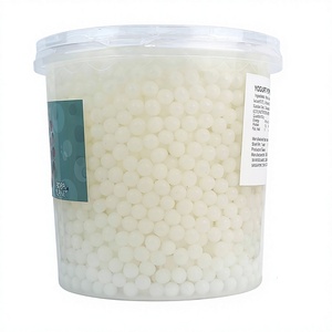 Perles de boba éclatantes saveur yaourt pour boissons froides – Garniture multifonctionnelle aux saveurs et couleurs variées - Product Image 1