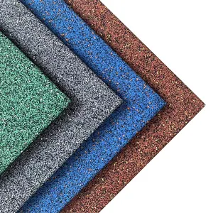 Tapis de sol écologique en caoutchouc au design coloré