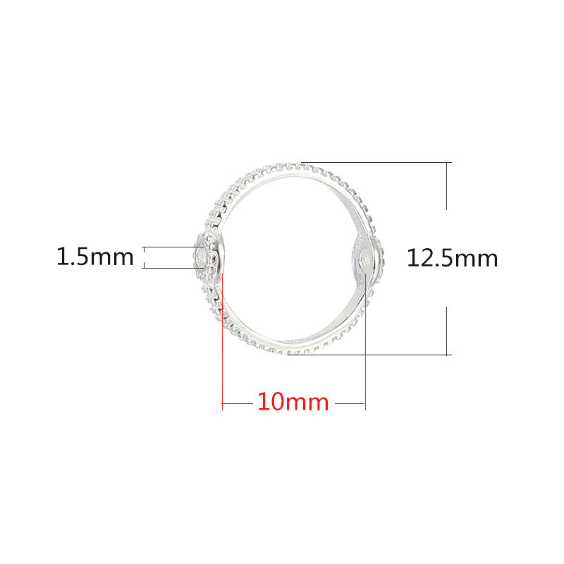 silver-fit 10mm beads