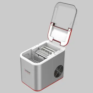 Mini máquina de hielo portátil para el hogar, dispositivo de fabricación de cubitos de hielo para el hogar