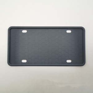 Hot bán <span class=keywords><strong>Amazon</strong></span> Mỹ & Canada kích thước đa màu Silicone tấm giấy phép khung với chống trộm ốc vít - Product Image 5