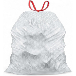 Tùy chỉnh flextra sức mạnh Nhựa LDPE linh hoạt dây rút túi rác PE nhựa linh hoạt Thùng rác Túi với dây rút - Product Image 4