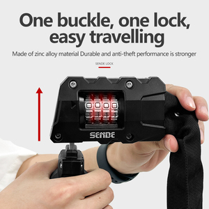 Kunci Pengaman Sepeda Segala Medan yang Dirancang untuk Pemasangan di Rangka dengan Aktivasi <span class=keywords><strong>Alarm</strong></span> Cerdas dan Daya Tahan Tinggi - Product Image 2