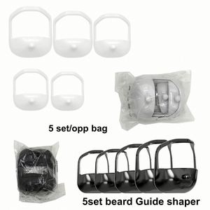 Kit de plantillas para dar forma a la barba de 5 tamaños para un estilizado perfecto con peine guía, herramientas de barbería, moldeador de vello facial y set de recorte para hombres - Product Image 2
