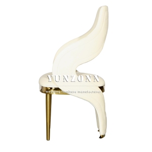 Chaise <span class=keywords><strong>de</strong></span> <span class=keywords><strong>salle</strong></span> à manger en acier inoxydable au design moderne et créatif avec revêtement en tissu <span class=keywords><strong>pour</strong></span> hôtel, <span class=keywords><strong>mariage</strong></span>, <span class=keywords><strong>restaurant</strong></span>, utilisation en extérieur et en <span class=keywords><strong>salle</strong></span> - Product Image 5