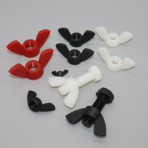 Écrous à oreilles en plastique DIN315 les plus vendus M4 - M8 en nylon PA66, options blanc et noir - Product Image 4