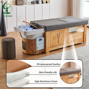 Lit de massage thaïlandais multifonctionnel en bois massif avec circulation d'eau et vapeur pour soins capillaires et <span class=keywords><strong>spa</strong></span> corporel complet - Jincheng Beauty Salon - Product Image 3
