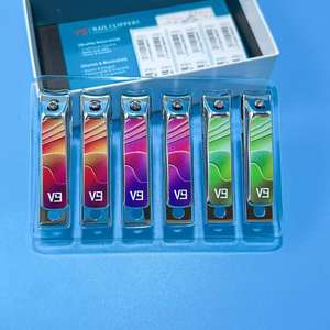 VT813 Cortaúñas grandes de acero al carbono con punta plana, superventas al por mayor, para vendedores ambulantes y mercados nocturnos, 2 Yuanes - Product Image 2