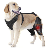Attelle de genou ACL personnalisable pour chien, attelle double réglable pour pattes arrière, aide à soulager les blessures au ligament rotulien déchiré ou luxé.
