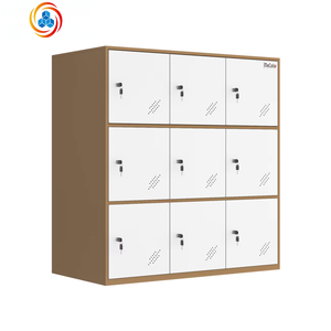 Armoires à casiers modernes à 9 portes pour la maison, le bureau, la salle de sport, l'atelier, l'entrepôt et la chambre à coucher, pour une utilisation scolaire - Product Image 1
