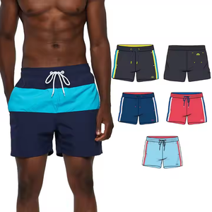 Op Maat Gemaakte Logo Heren Zomer Effen Kleur Strandkleding Korte Broek Heren Zwembroek Boxershort Voor Heren - Product Image 4